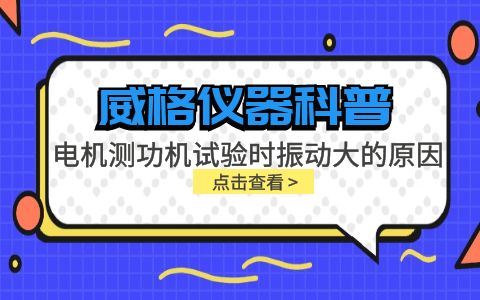 威格仪器-电机测功机试验时振动大的原因插图