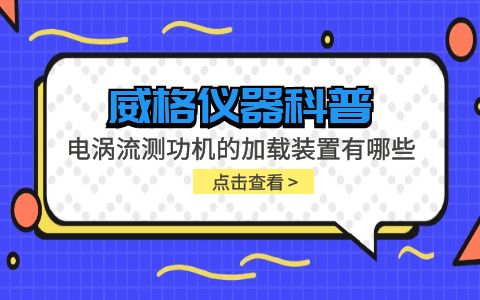 威格仪器-电涡流测功机的加载装置有哪些插图